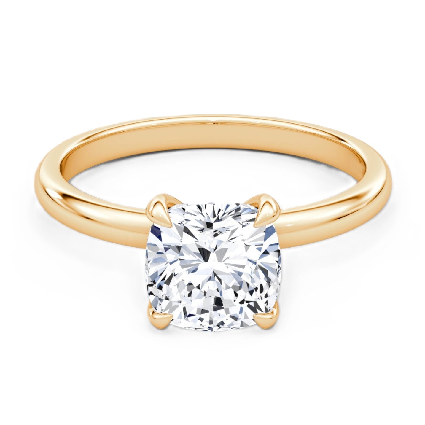 Cushion Cut Diamond Solitaire Ring - Prime & Pure