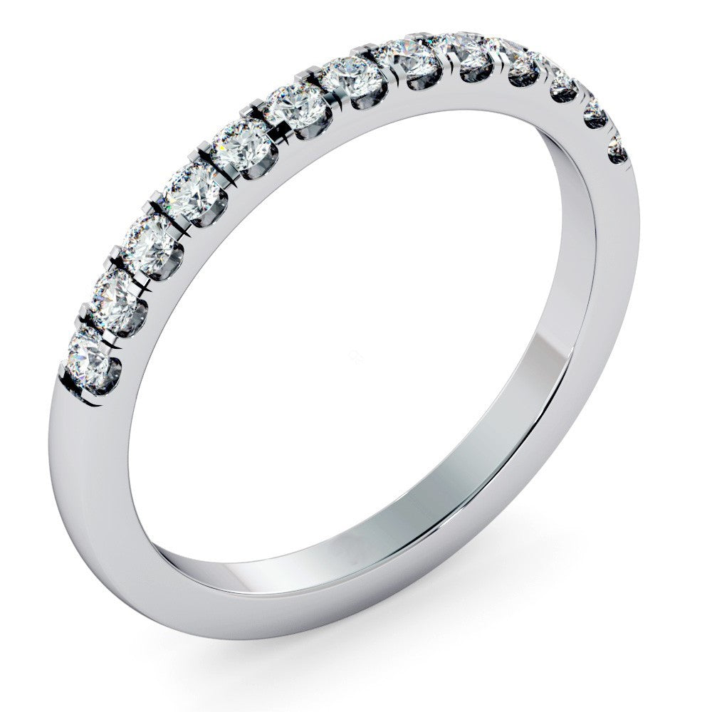 Round cut Half Diamond Eternity Ring - Prime & Pure