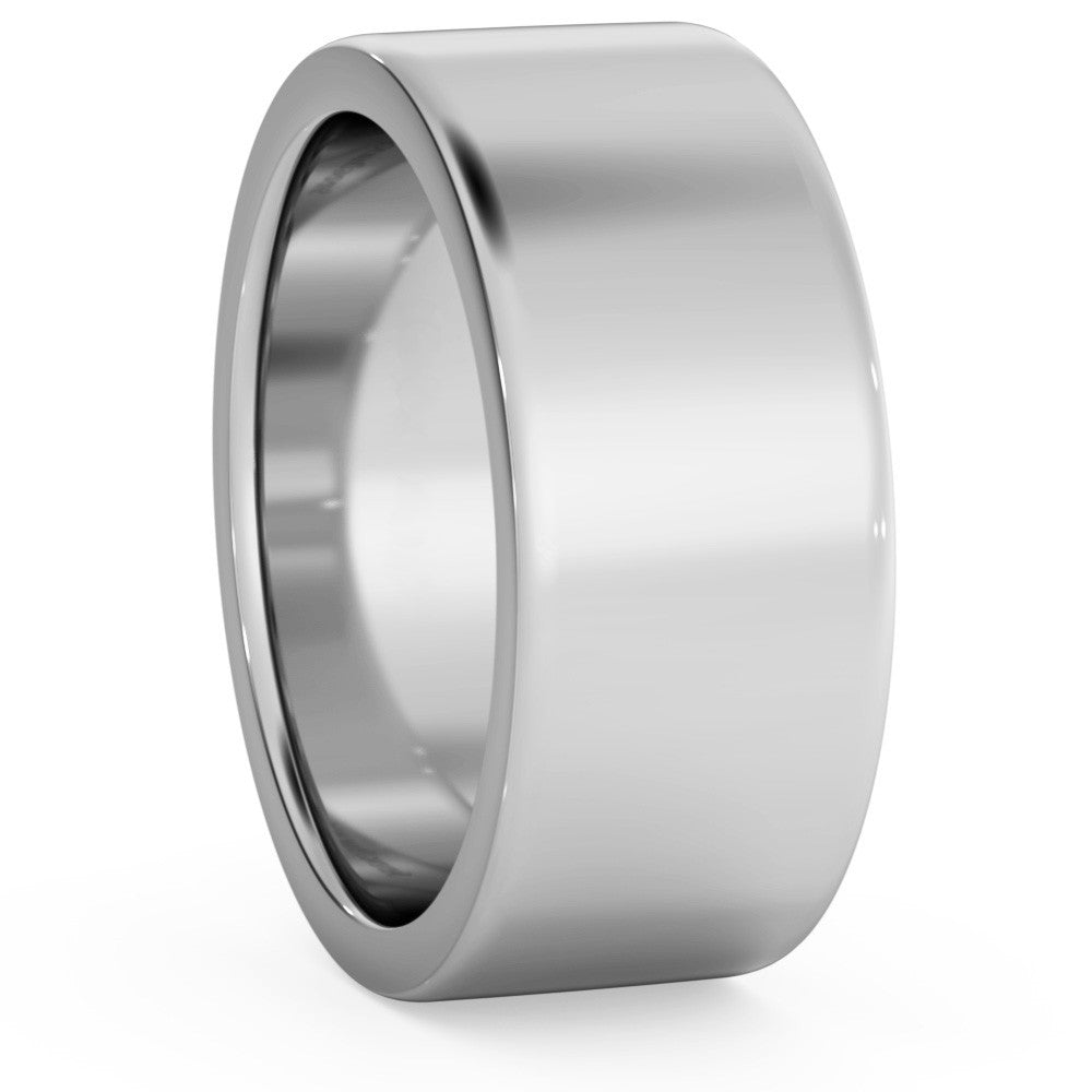 Flat Wedding Ring - 8mm width - Prime & Pure