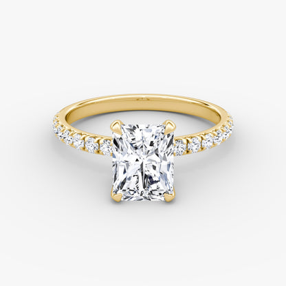 Radiant Cut Diamond Pave Band Ring - Prime & Pure