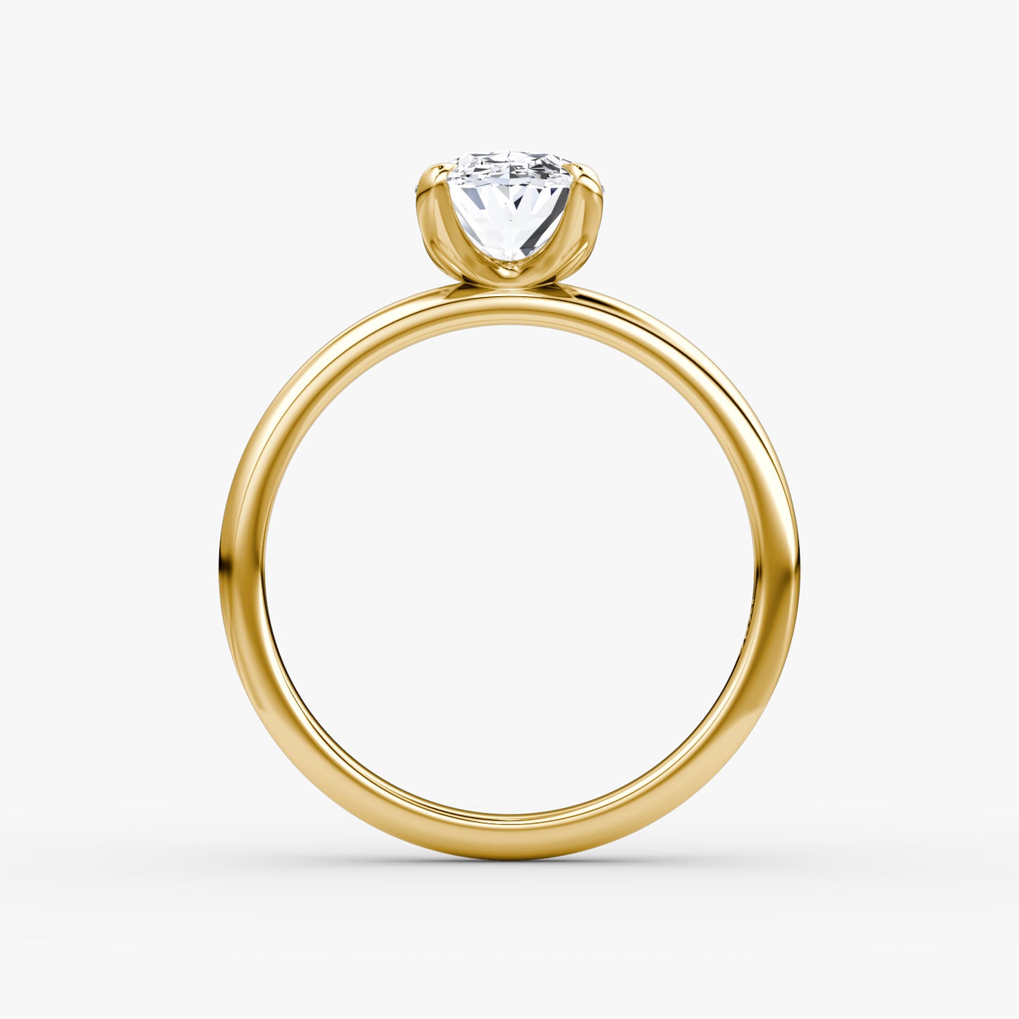 Oval Cut Diamond Solitaire Ring - Prime & Pure