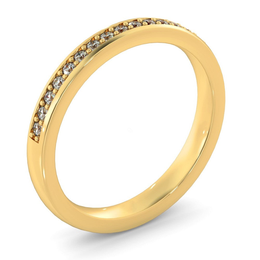 Beads & Bright Cut Diamond Band Ring - Prime & Pure
