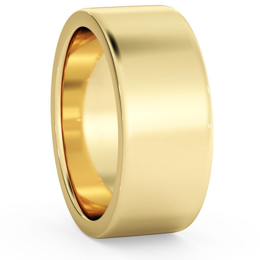 Flat Wedding Ring - 8mm width - Prime & Pure