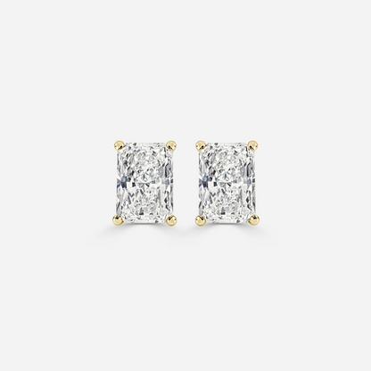 Radiant Diamond Stud Earrings - Prime & Pure