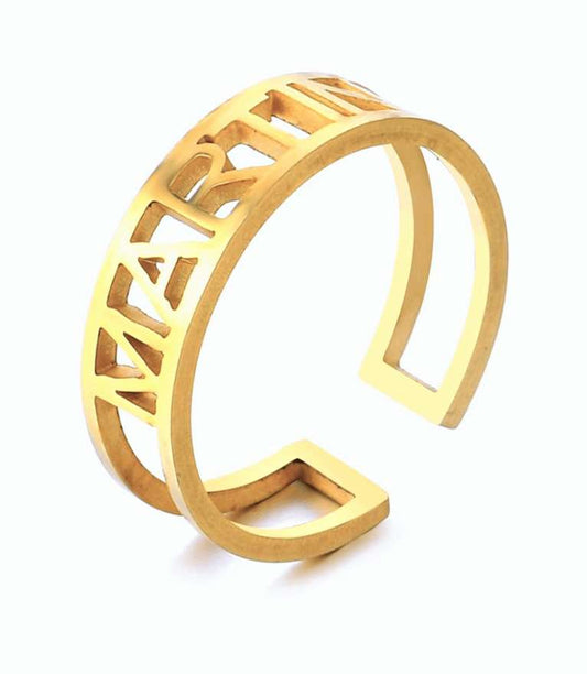 Customized Name Band Ring - Prime & Pure