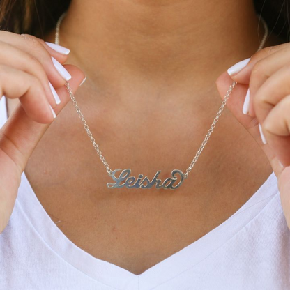 Silver Name Necklace Sterling Silver Name Jewellery Prime Pure