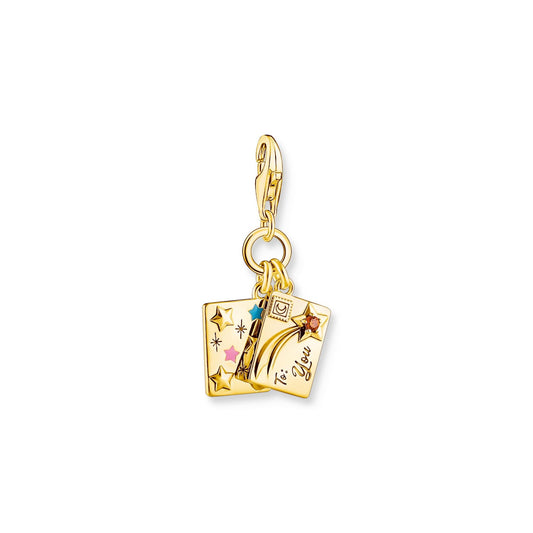 THOMAS SABO Yellow-Gold Plated Wish Upon A Star Letter Charm - Prime & Pure