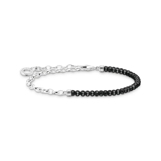 THOMAS SABO Chain Onyx Bead Bracelet - Prime & Pure