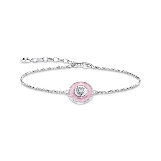 THOMAS SABO Bracelet with Heart Pink - Prime & Pure