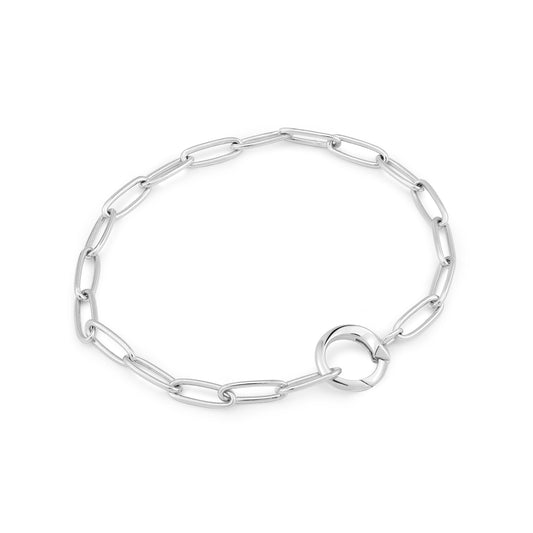 Ania Haie Silver Link Charm Chain Connector Bracelet - Prime & Pure