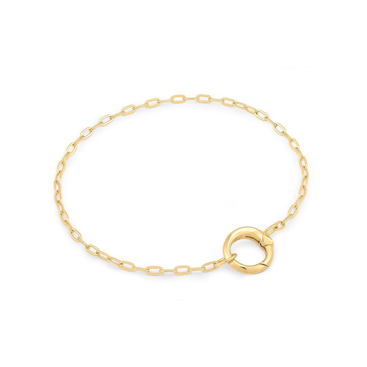 Ania Haie Gold Mini Link Charm Chain Connector Bracelet - Prime & Pure