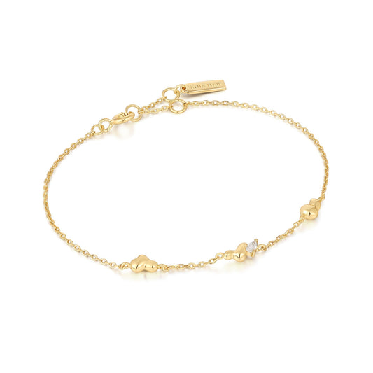 Ania Haie Gold Twisted Wave Chain Bracelet - Prime & Pure