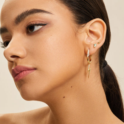 Ania Haie Gold Arrow Abalone Stud Earrings - Prime & Pure