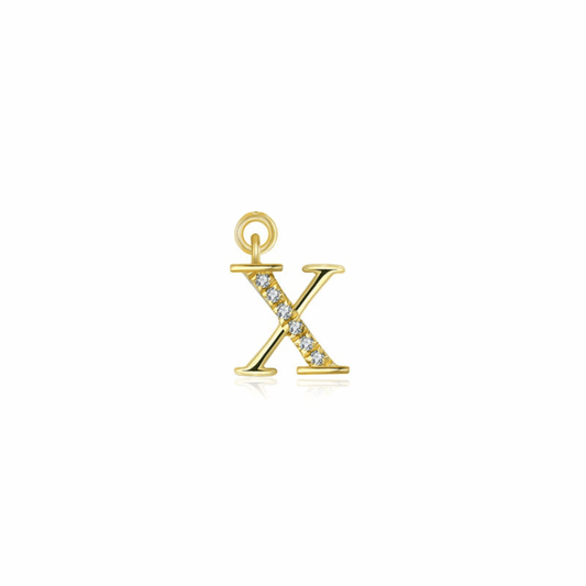 Iced Letter " X " Pendant - Prime & Pure