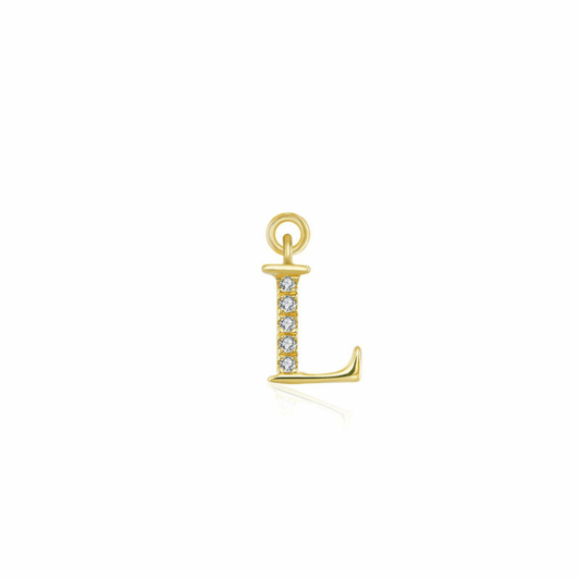 Iced Letter " L " Pendant - Prime & Pure