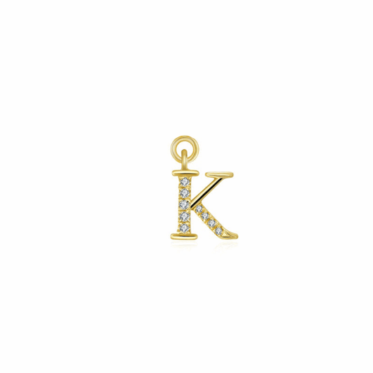 Iced Letter " K " Pendant - Prime & Pure