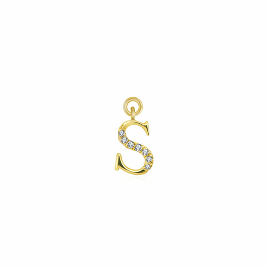 Iced Letter " S " Pendant - Prime & Pure