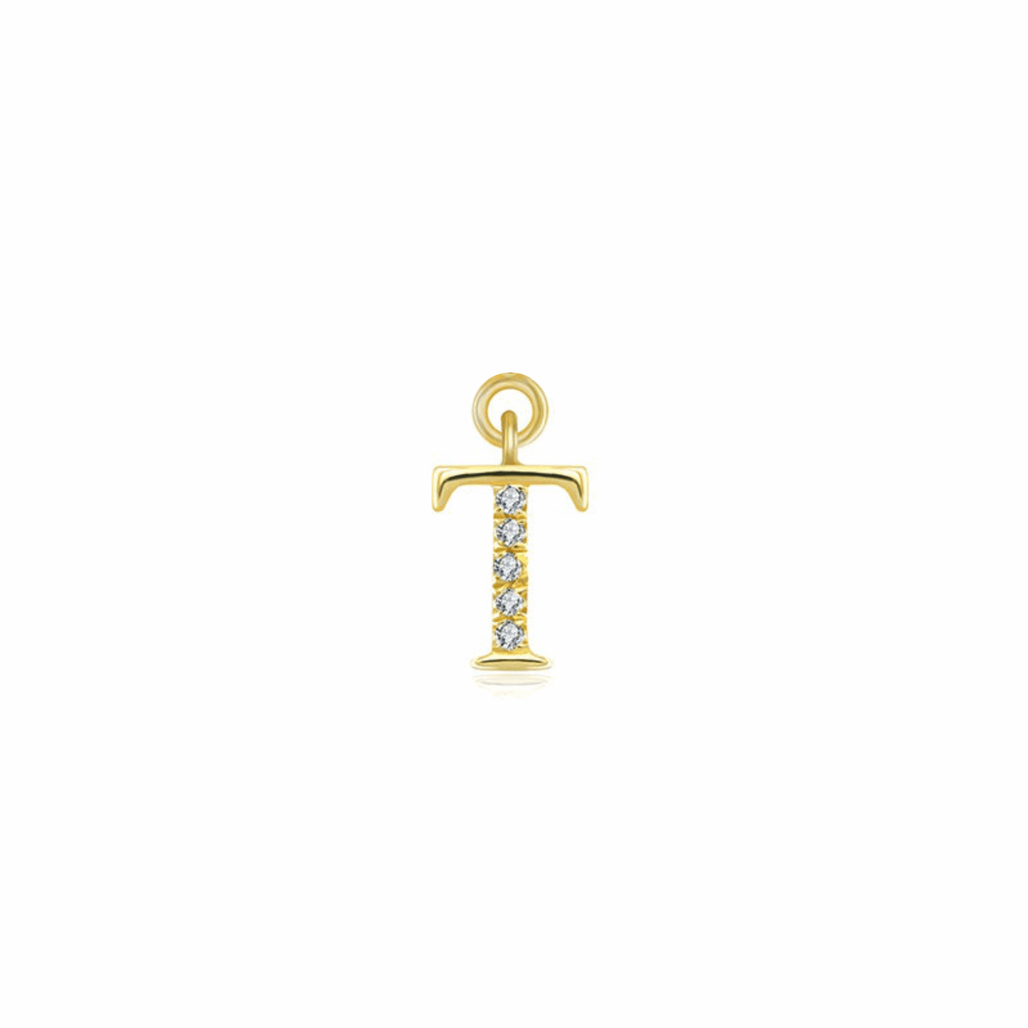 Iced Letter " T " Pendant - Prime & Pure