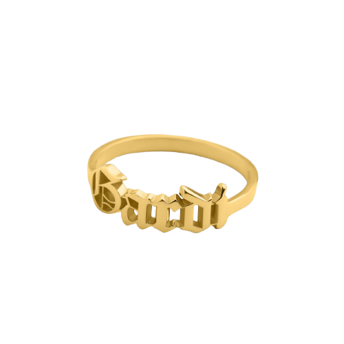 Gothic Name Ring - Prime & Pure