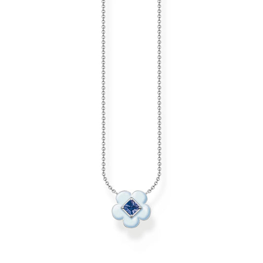 THOMAS SABO Blue Stone Flower Necklace - Prime & Pure