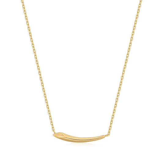 Ania Haie Gold Arrow Bar Necklace - Prime & Pure