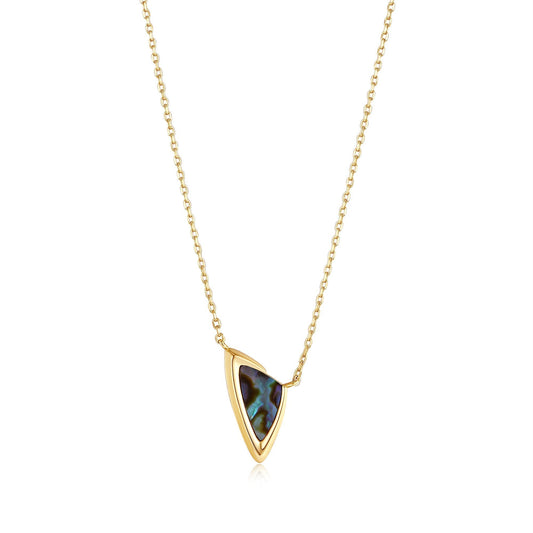 Ania Haie Gold Arrow Abalone Pendant Necklace - Prime & Pure
