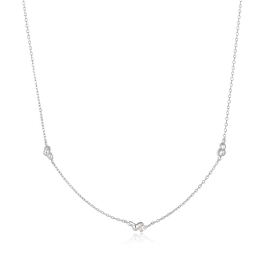 Ania Haie Silver Twisted Wave Chain Necklace - Prime & Pure