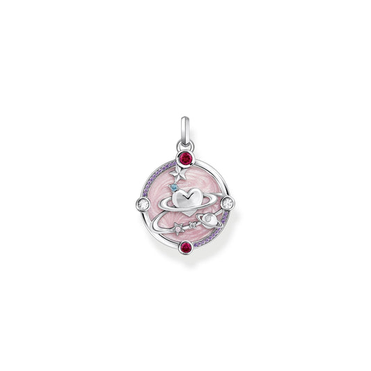THOMAS SABO Small Pendant with Heart Planet - Prime & Pure
