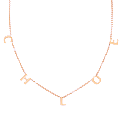 Spaced Letters Name Necklace - Prime & Pure