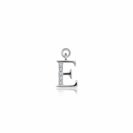 Iced Letter " E " Pendant - Prime & Pure