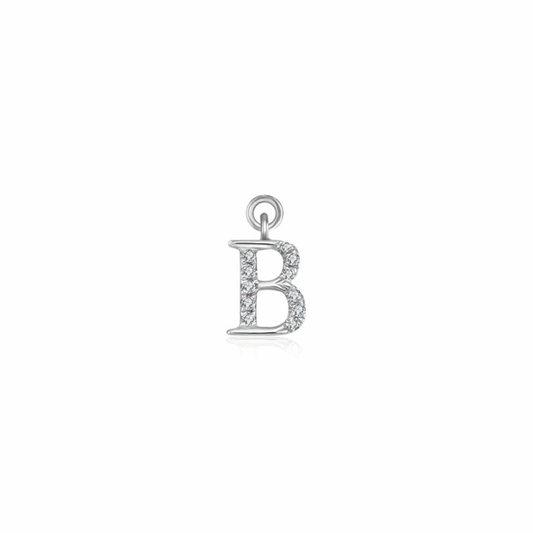 Iced Letter " B " Pendant - Prime & Pure