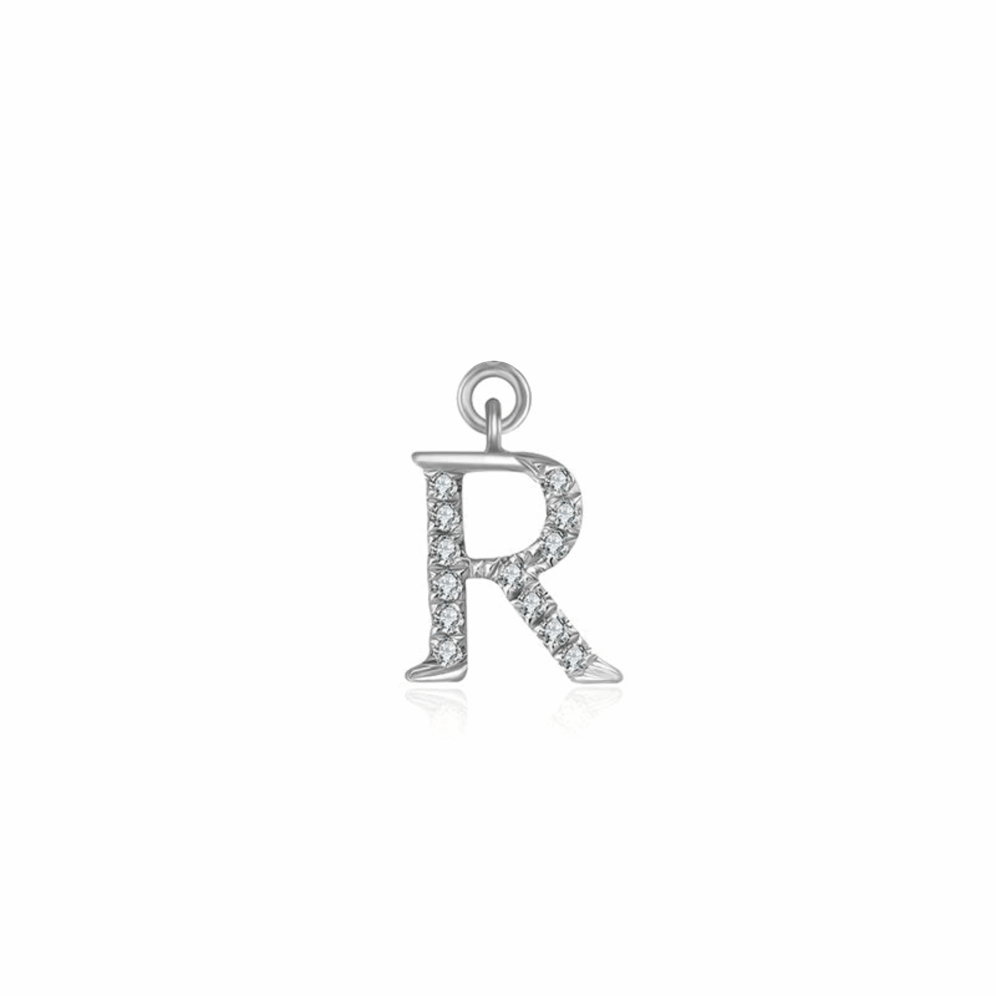 Iced Letter " R " Pendant - Prime & Pure