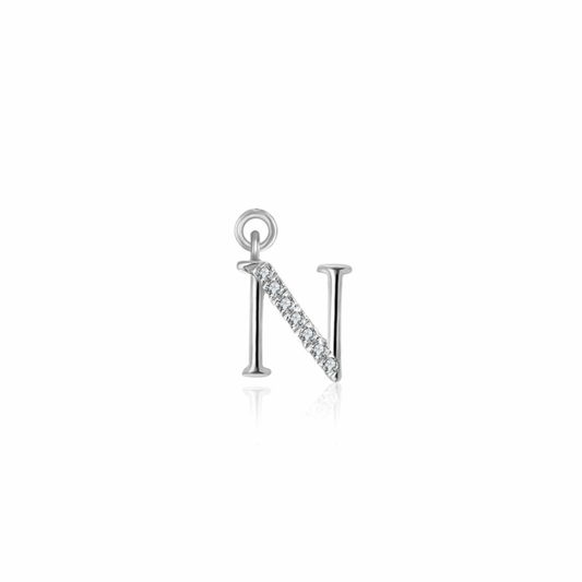 Iced Letter " N " Pendant - Prime & Pure