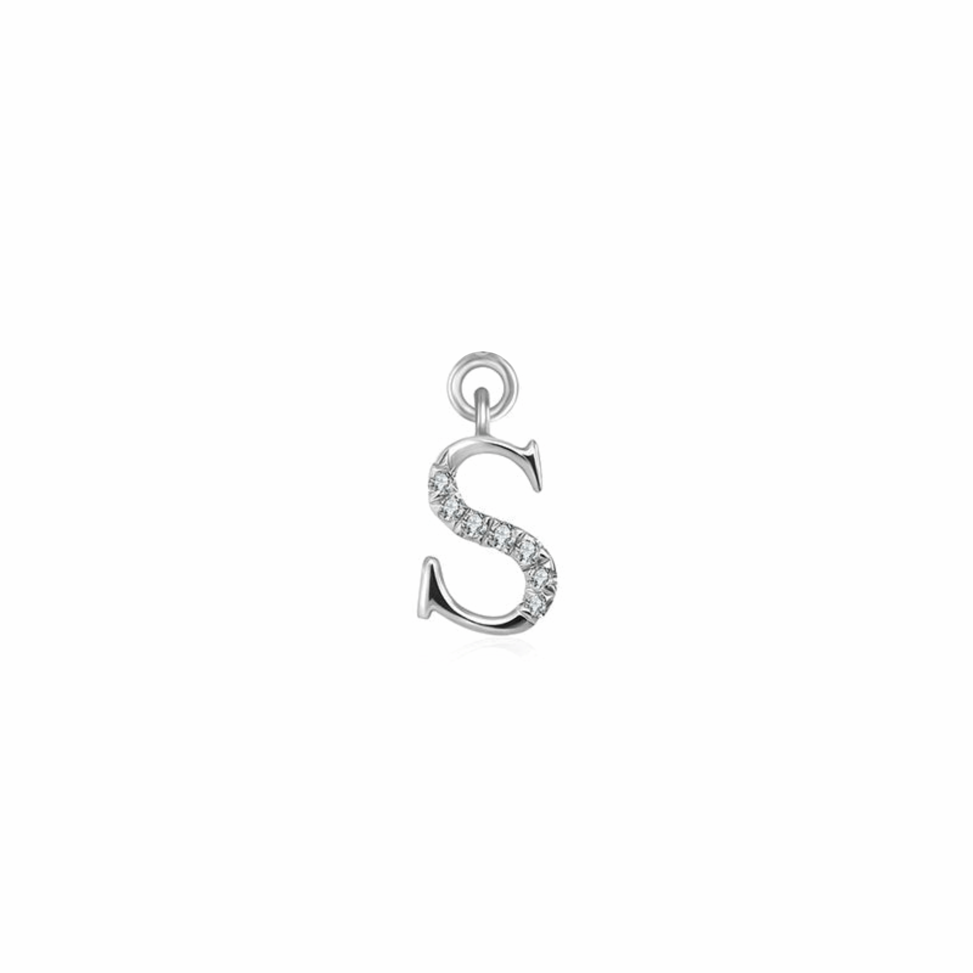 Iced Letter " S " Pendant - Prime & Pure