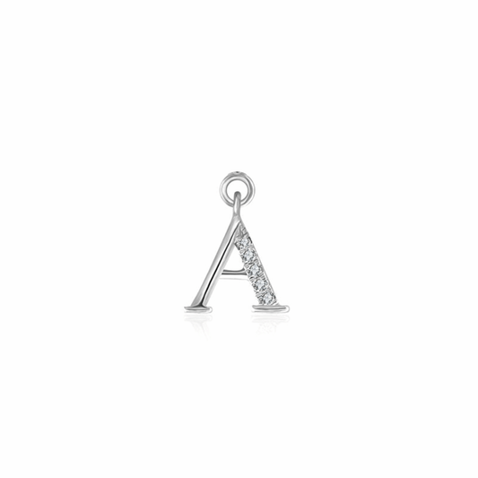 Iced Letter " A " Pendant - Prime & Pure