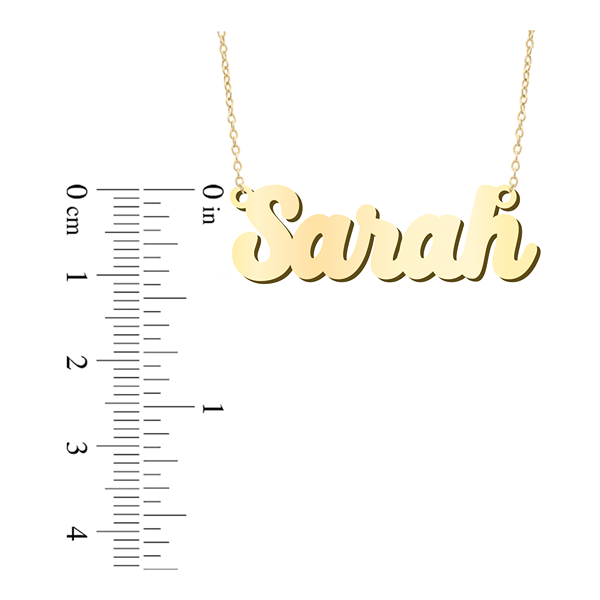 Sarah top name necklace