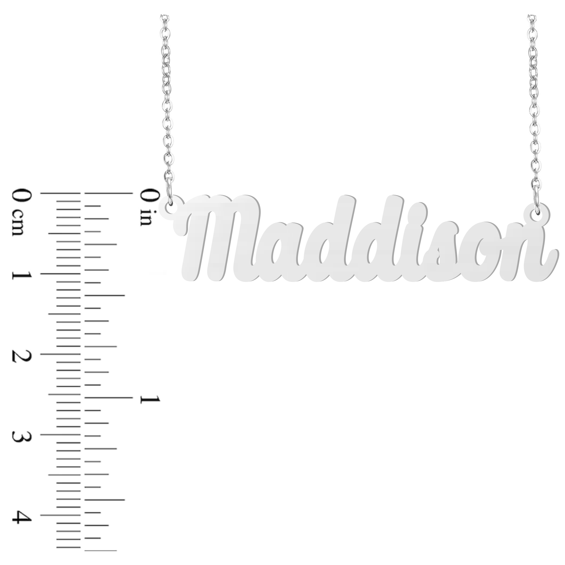 Madison store name necklace