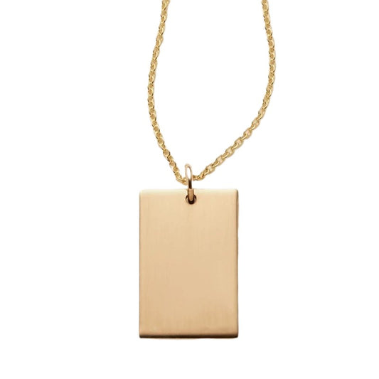 Personalised Rectangle Necklace - Prime & Pure