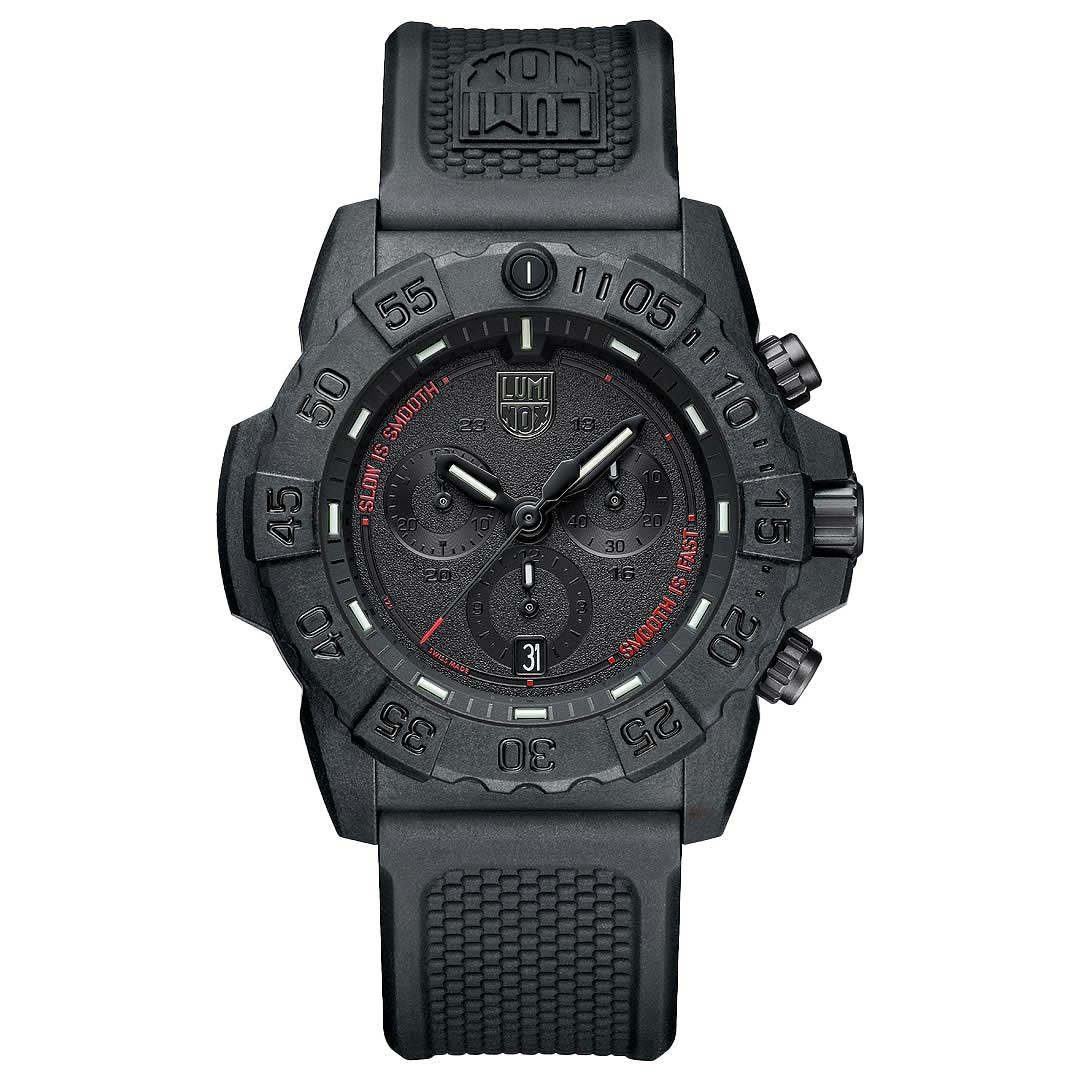 Luminox Navy SEAL Chronograph "Slow is Smooth, Smooth is Fast" 45mm Military Watch - 3581.SIS - Prime & Pure
