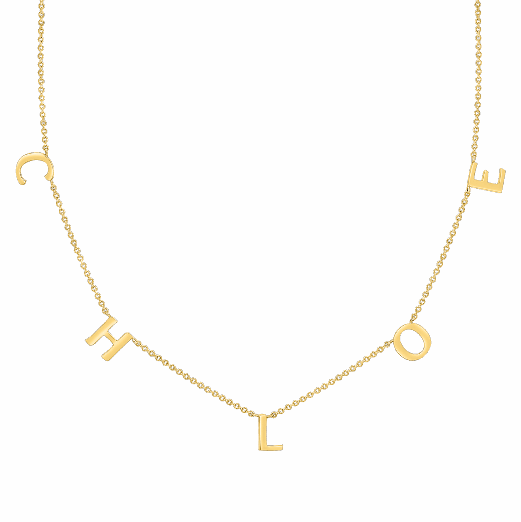 Spaced Letters Name Necklace - Prime & Pure