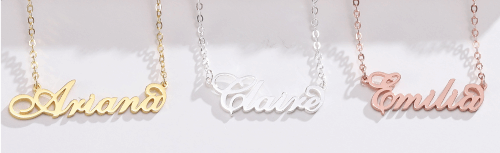18k Gold Name Necklace - Prime & Pure