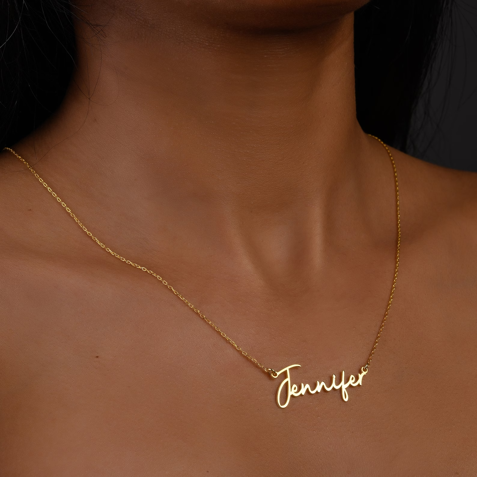 Jennifer clearance name necklace