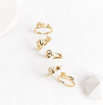 Simple Name Ring - Prime & Pure