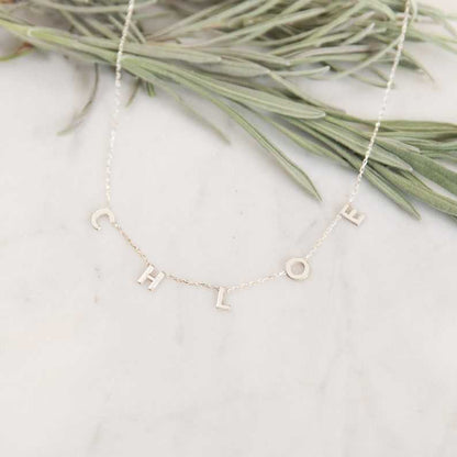 Spaced Letters Name Necklace - Prime & Pure
