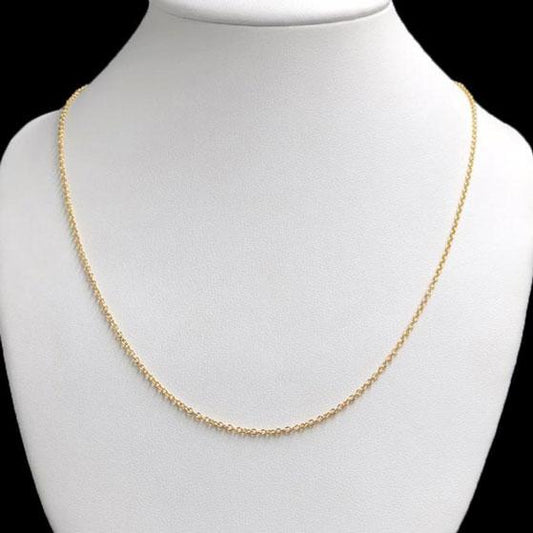 18 karat Yellow Gold Round Cable Chain Gauge 40 - Prime & Pure