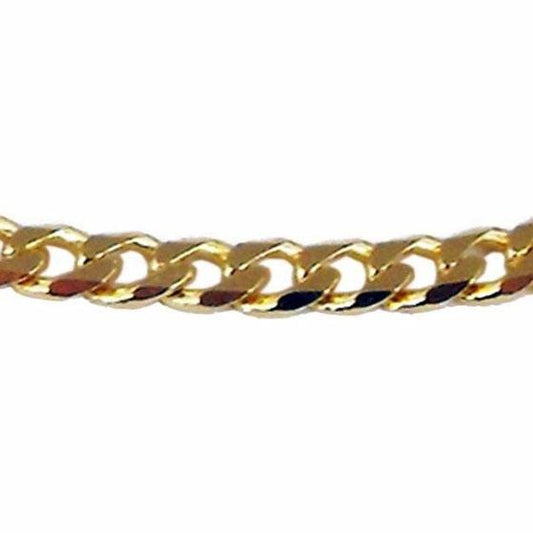 9 Karat  Gold 2.6 mm wide curb chain - Prime & Pure