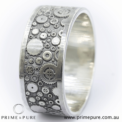 Mechanical Gears Engagement Ring - Prime & Pure
