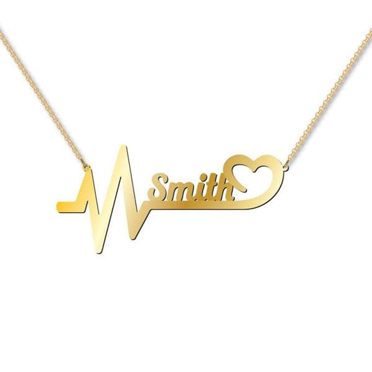 Heart Beat Name Necklace - Prime & Pure