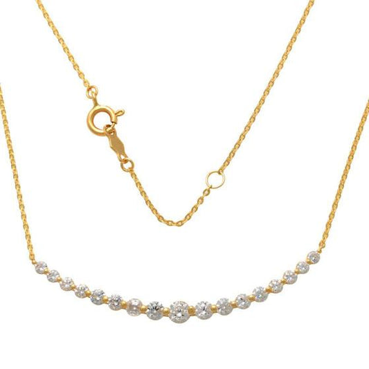 9 Karat Yellow Gold Curved Stars with chain - Prime & Pure