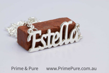 Genuine Silver Name Necklace - Prime & Pure